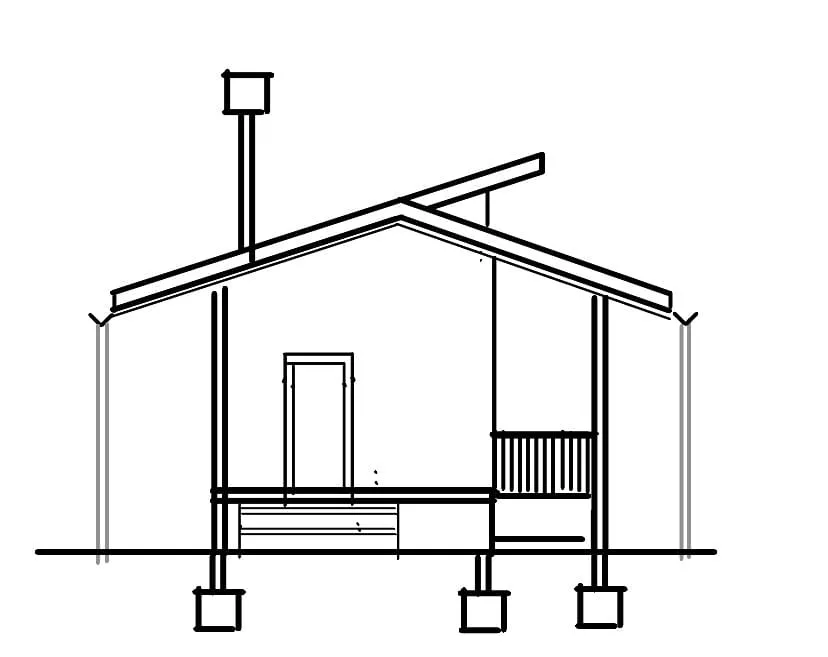Kitchen Elevation - Side View
