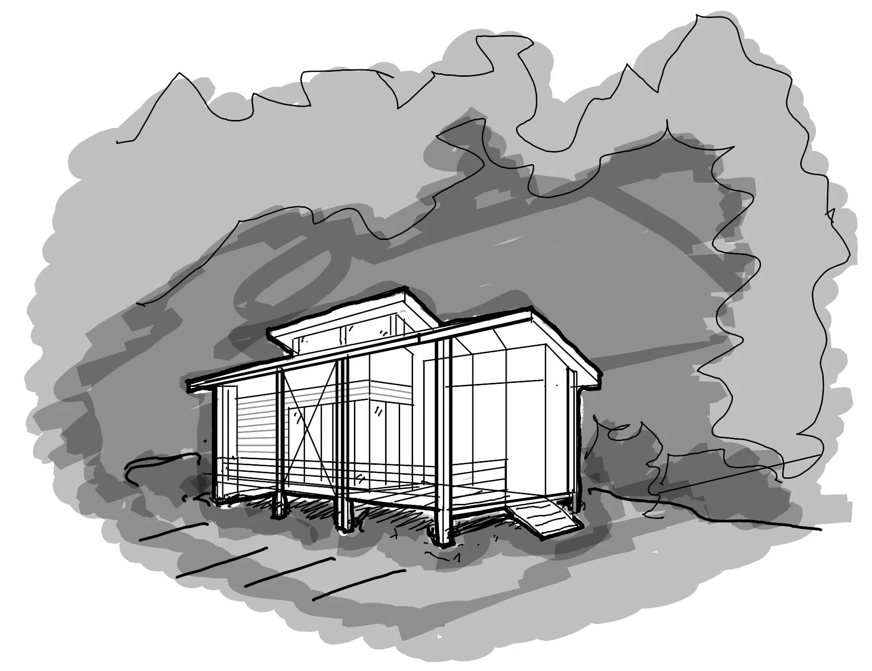 Sketch for Commercial Rural Kitchen